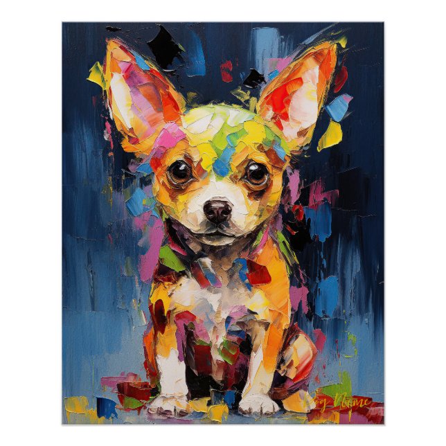 Super Cute Chihuahua Dog Puppy 005 - Xeno Lucilfer Poster (Front)