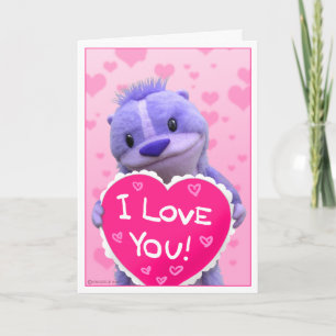 Super Cute Chipmunk Valentine Holiday Card