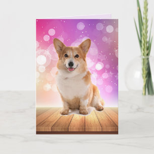 Super Cute Corgi Birthday Card