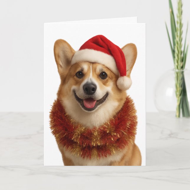 Super cute Corgi Christmas card (Front)