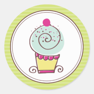 Super Cute Cupcake Stickers