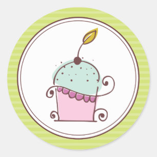Super Cute Cupcake Stickers