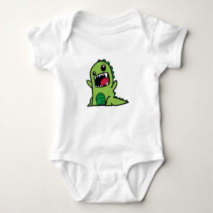 Super Cute Dinosaur Baby Bodysuit