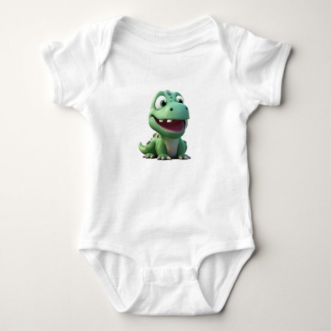 Super Cute Dinosaur Baby Bodysuit (Front)