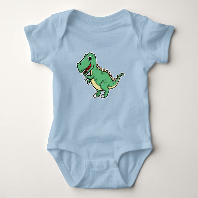 Super Cute Dinosaur Baby Bodysuit (Front)