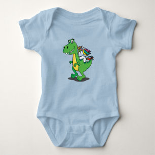 Super Cute Dinosaur Unicorn Baby Bodysuit