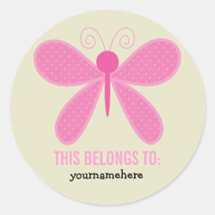 Super Cute Flower THIS BELONGS TO Stickers