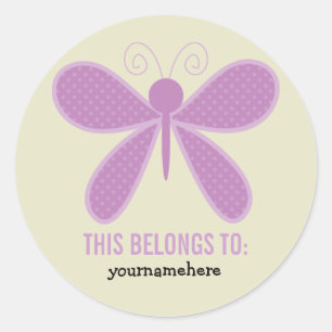 Super Cute Flower THIS BELONGS TO Stickers