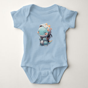 Super Cute Funky Japanese Dinosaur Baby Bodysuit