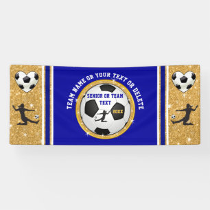 Super Cute Girls Banner for Soccer Team or Seniors