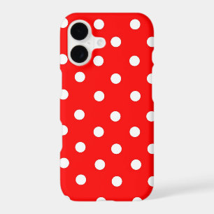 Super Cute Girly Red and White Polka Dots Pattern