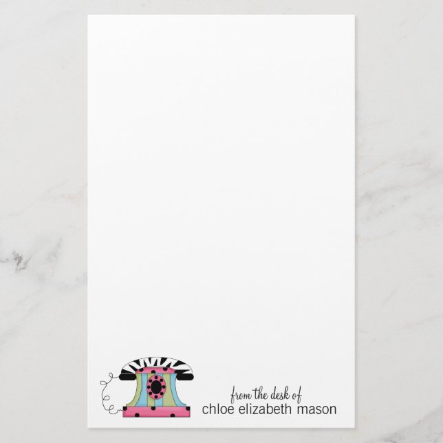 Super Cute Girly Stuff Stationery (Front)