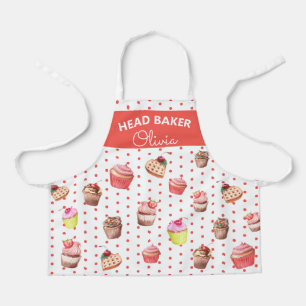 Super Cute Head Baker Colourful Cupcake Baking Apr Apron