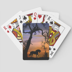 Super Cute Horse and Tree Playing Cards