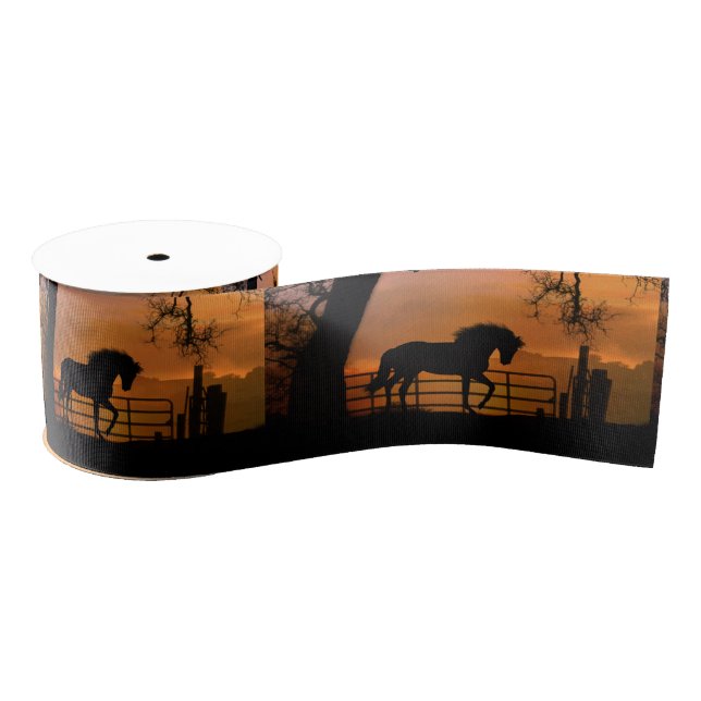 Super Cute Horse Ribbon Grosgrain Ribbon (Spool)