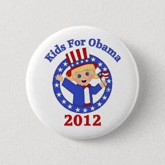 Super Cute Kids For Obama Tees and Gifts 6 Cm Round Badge