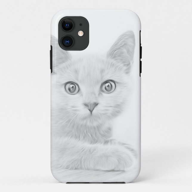 SUPER CUTE Kitten Portrait Photograph Case-Mate iPhone Case (Back)