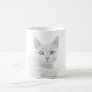 SUPER CUTE Kitten Portrait Photograph Coffee Mug