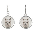 Super Cute Llama Earrings Gift Silver French Wire