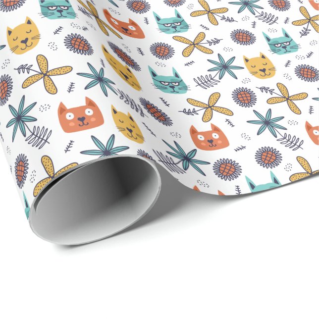 Super cute Nordic nursery kids Wrapping Paper (Roll Corner)