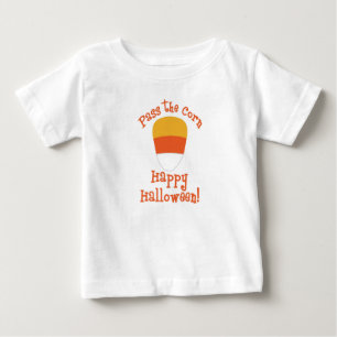 Super Cute “Pass the Candy Corn” Baby T-Shirt