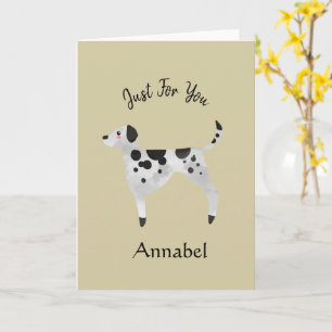 Super Cute Personalised Dalmation Card