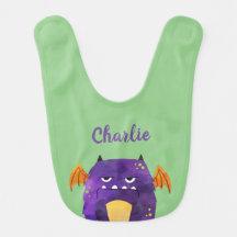 Super Cute Personalised Monster Bib