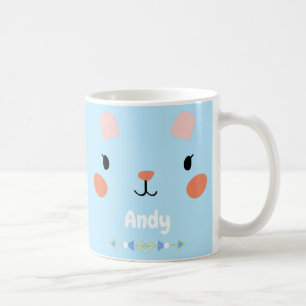 Super Cute Pink Bunny Face Coffee Mug