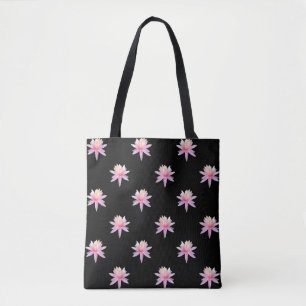 Super Cute Pink White Flowers Tote Bag