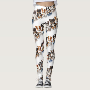 Super Cute Pockets Full of Puppies Leggings