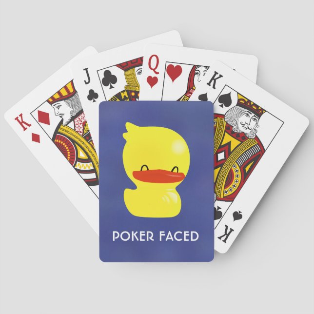 Super Cute Poker Faced Ducky Playing Cards (Back)