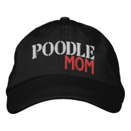 Super Cute Poodle Mum  Embroidered Hat