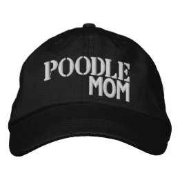 Super Cute Poodle Mum  Embroidered Hat