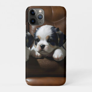 Super Cute Puppies on the Couch 1 iPhone 11 Pro Case