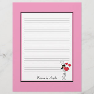 Super Cute Recipe Pages Lined