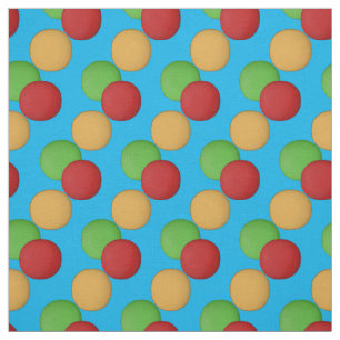 Super Cute Red Yellow Green Blue Pattern Fabric