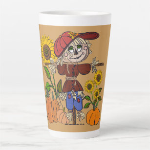 Super Cute Scarecrow Latte Mug