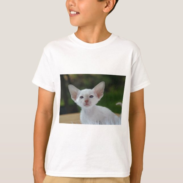 Super Cute Siamese Kitten T-Shirt (Front)