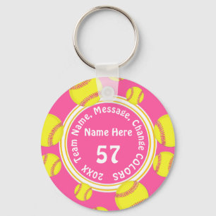 Super Cute Softball Team Gifts CHEAP, Personalised Key Ring