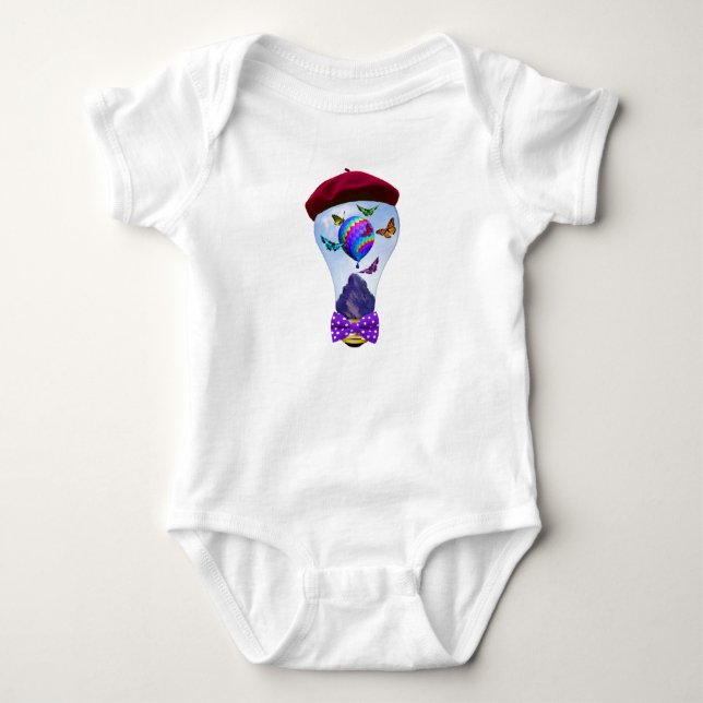 Super Cute Surreal Fantasy Baby Bodysuit (Front)