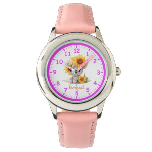 Super Cute Unicorn with Sunflowers Children's Watch
