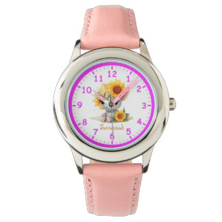 Super Cute Unicorn with Sunflowers Children's Watch