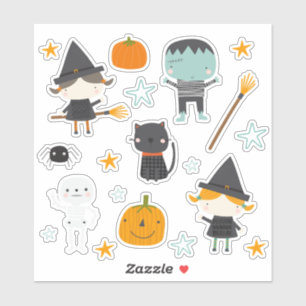 Super cute Witches, Frankenstein and Friends  