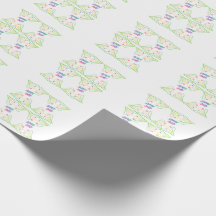 Super Dad Aesthetic Text Pattern Gift Wrapping