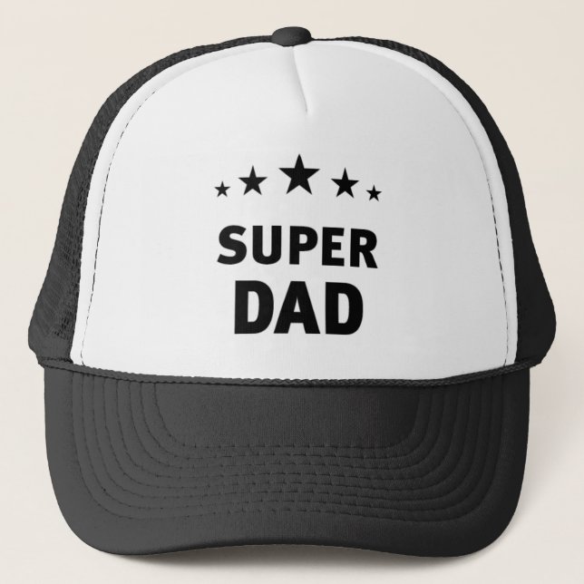 Super Dad - Basecap Trucker Hat (Front)