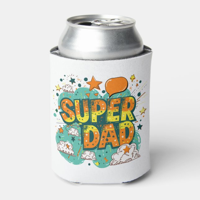 Super Dad Can Cooler (Can Front)