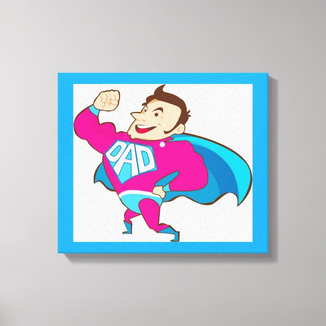 SUPER DAD CANVAS PRINT (Front)