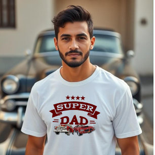 Super Dad, Classic Cars  T-Shirt