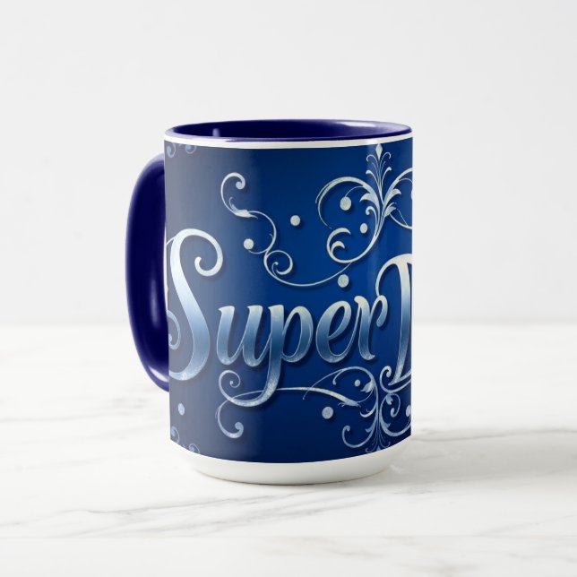 Super Dad Coffee Hero Mug (Front Left)