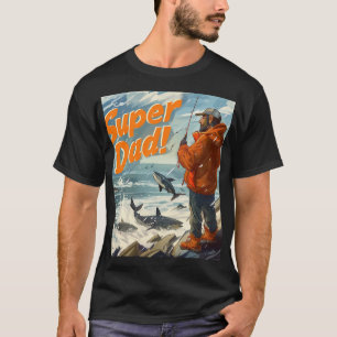 Super Dad Digital Art T-Shirt